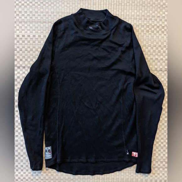 Oakley 100% Carbon Fiber Baselayer Sweatshirt Black Men's Size